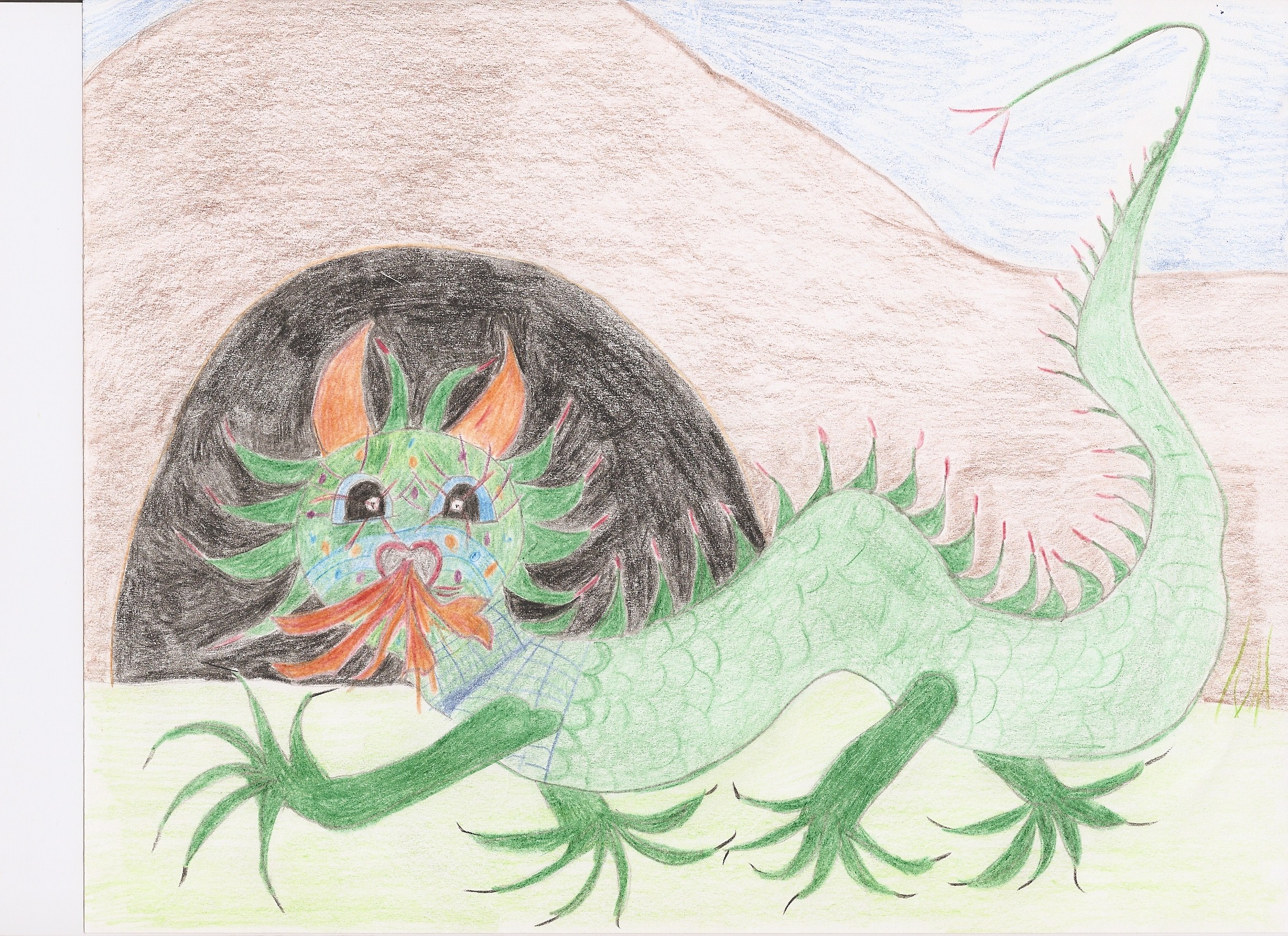 The Dragon, illustration by Kathleen Rountree